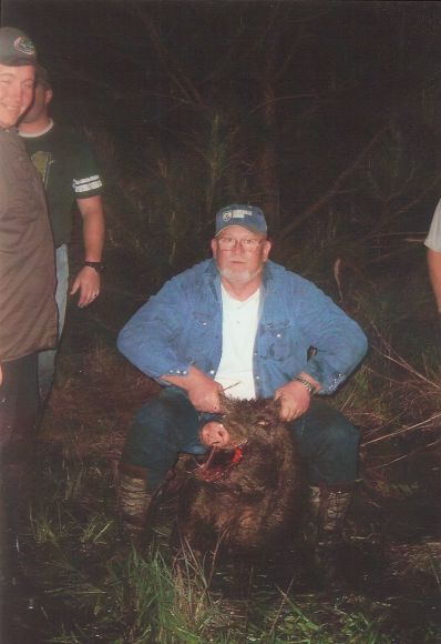 Grandpa pick up that hog