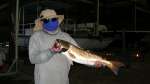 Social distancing with a huge Redfish