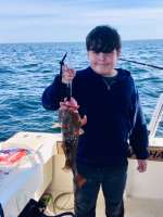 River with his 1st keeper Red Grouper