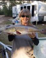 Patty with Christmas dinner, nice catch w hubby Roge
