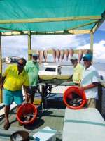 Salt springs crew with a nice catch of the day with Captain John