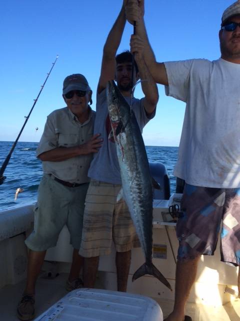 Angel and Son Dominick with his 1st Kingfish