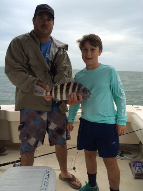 Mr. McKinley with his first sheepshead ever