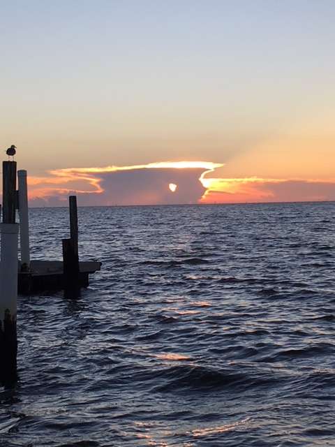 A good September morning at the dock waiting on charter clients