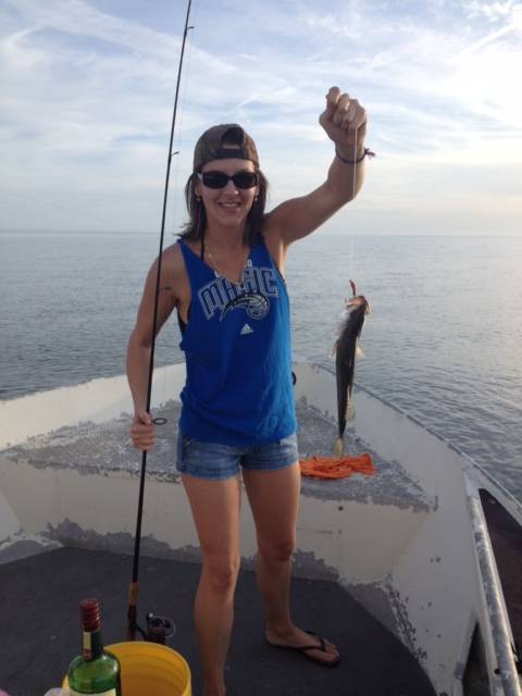 Tiffany Bilyou with nice trout