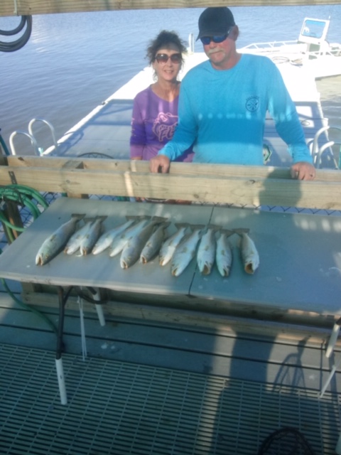Captain Kyle found some trout on the 1st chilly day of October