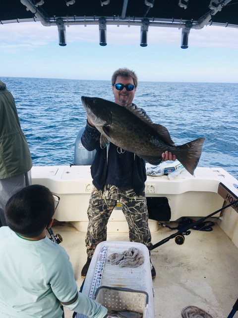 Captain John with a 35' 25lb whopper, just saying