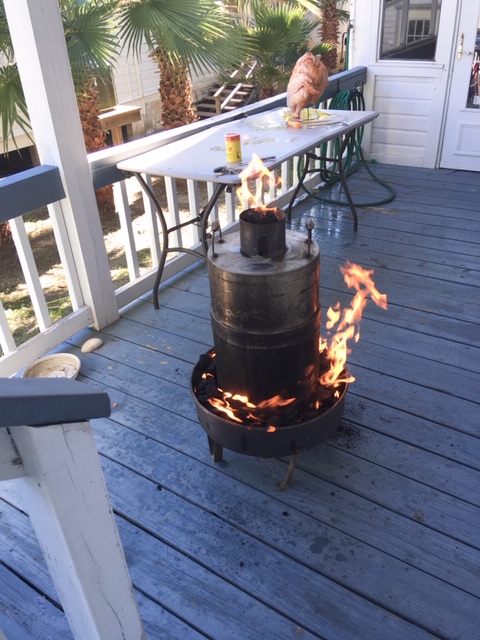 January lunch for the Cedar Key Marina crew, we need it hot