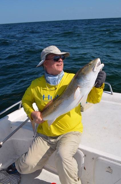 Nice catch n release a huge Redfish