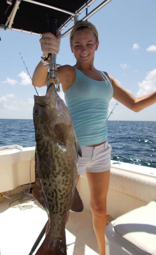 Allie with a Nice Gag Grouper