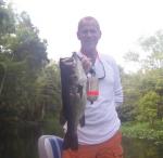 Jim from Ohio with an Ocklawaha Largemouth Bass