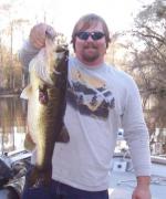 Jason Worth shows off  a 10 lb Florida Largemouth