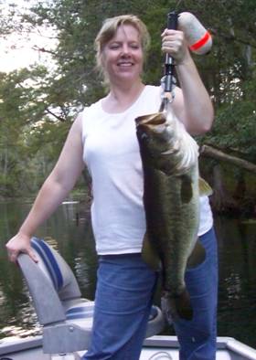 The fish measured almost 27 inches! That's why you go to the Ocklawaha!