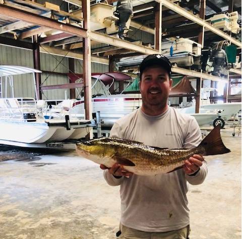 A Cedar Key Marina Customer With A Nice 7lb Redfish